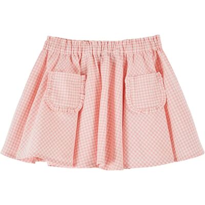 Emile et Ida Jupe Vichy Coton Bio Rose 2 ans - Publicité Emile et Ida Jupe Vichy Coton Bio Rose 2 ans - Publicité