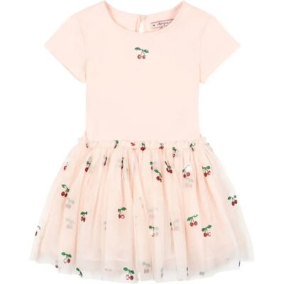 Konges Sløjd Robe Ballerina Cerises Tulle Rose 2 ans - Publicité Konges Sløjd Robe Ballerina Cerises Tulle Rose 2 ans - Publicité