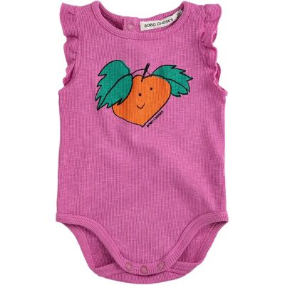 Bobo Choses Body Volants Orange Coton Bio Violet 3 mois - Publicité Bobo Choses Body Volants Orange Coton Bio Violet 3 mois - Publicité