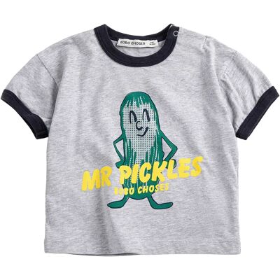 Bobo Choses T-shirt Mr Pickles Coton Bio Bébé Gris chiné 9 mois - Publicité Bobo Choses T-shirt Mr Pickles Coton Bio Bébé Gris chiné 9 mois - Publicité