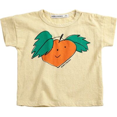 Bobo Choses T-shirt Orange Coton Bio Bébé Jaune 6 mois - Publicité Bobo Choses T-shirt Orange Coton Bio Bébé Jaune 6 mois - Publicité