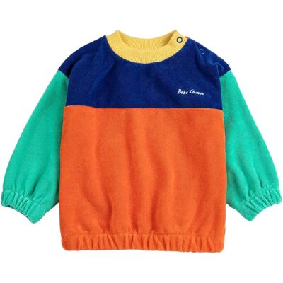 Bobo Choses Sweat Colorblock Eponge Coton Bio Bébé Orange 9 mois - Publicité Bobo Choses Sweat Colorblock Eponge Coton Bio Bébé Orange 9 mois - Publicité