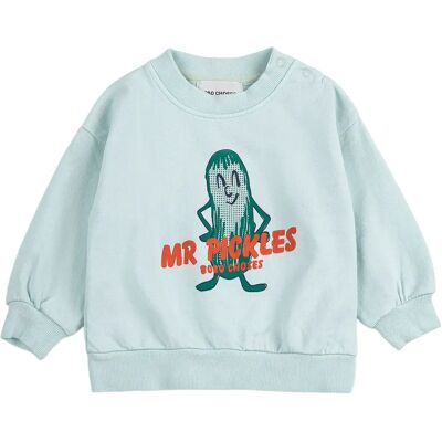 Bobo Choses Sweat Mr Pickles Coton Bio Bébé Bleu pâle 3 mois - Publicité Bobo Choses Sweat Mr Pickles Coton Bio Bébé Bleu pâle 3 mois - Publicité