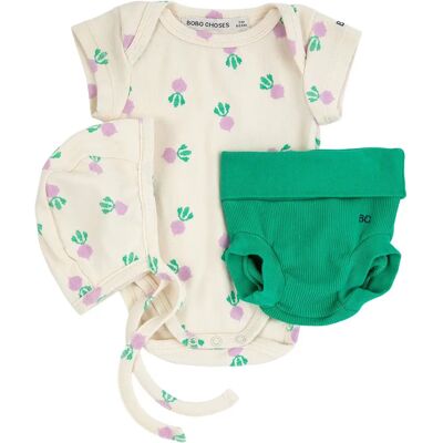 Bobo Choses Ensemble Body Béguin et Short Betteraves Coton Bio Ecru 3 mois - Publicité Bobo Choses Ensemble Body Béguin et Short Betteraves Coton Bio Ecru 3 mois - Publicité