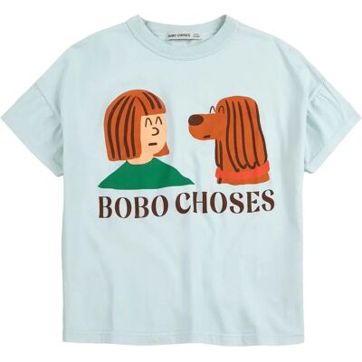 Bobo Choses T-shirt Friends Coton Bio Bleu pâle 4/5 ans - Publicité Bobo Choses T-shirt Friends Coton Bio Bleu pâle 4/5 ans - Publicité
