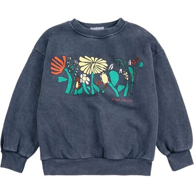 Bobo Choses Sweat Herbalist Coton Bio Bleu marine 6/7 ans - Publicité Bobo Choses Sweat Herbalist Coton Bio Bleu marine 6/7 ans - Publicité