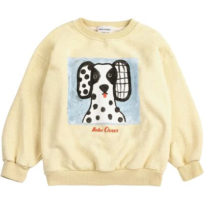 Bobo Choses Sweat Dalmatien Coton Bio Jaune 10/11 ans - Publicité Bobo Choses Sweat Dalmatien Coton Bio Jaune 10/11 ans - Publicité