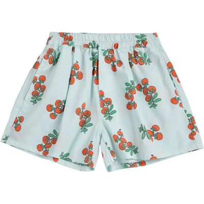 Bobo Choses Short Tomates Coton Bio Bleu pâle 8/9 ans - Publicité Bobo Choses Short Tomates Coton Bio Bleu pâle 8/9 ans - Publicité
