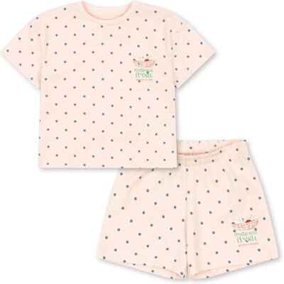 Konges Sløjd Ensemble T-shirt et Short Pois Coton Bio Rose 12 mois - Publicité Konges Sløjd Ensemble T-shirt et Short Pois Coton Bio Rose 12 mois - Publicité