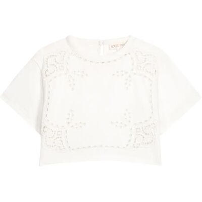 Louise Misha T-shirt Ajouré Kalistee Coton Bio Blanc 2 ans - Publicité Louise Misha T-shirt Ajouré Kalistee Coton Bio Blanc 2 ans - Publicité