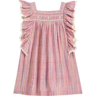 Louise Misha Robe Volants Martine Vieux Rose 8 ans - Publicité Louise Misha Robe Volants Martine Vieux Rose 8 ans - Publicité