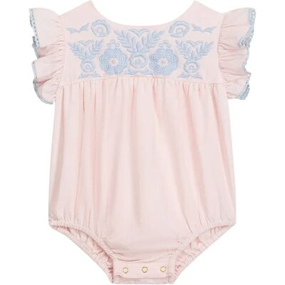 Louise Misha Barboteuse Volants Nusha Coton Bio Rose 3 mois - Publicité Louise Misha Barboteuse Volants Nusha Coton Bio Rose 3 mois - Publicité