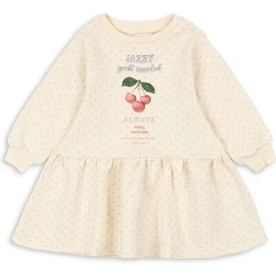 Konges Sløjd Robe Sweat Loupy Pois Coton Bio Ecru 18 mois - Publicité Konges Sløjd Robe Sweat Loupy Pois Coton Bio Ecru 18 mois - Publicité