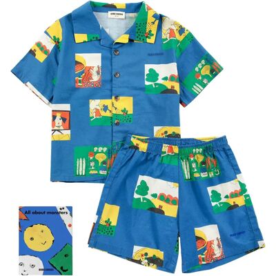 Bobo Choses Ensemble Chemise et Short Pickles Coton Bio Bleu roi 4/5 ans - Publicité Bobo Choses Ensemble Chemise et Short Pickles Coton Bio Bleu roi 4/5 ans - Publicité