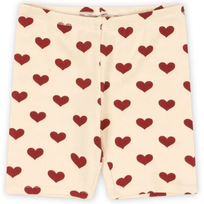 Konges Sløjd Cycliste Basic Cœurs Coton Bio Beige 5/6 ans - Publicité Konges Sløjd Cycliste Basic Cœurs Coton Bio Beige 5/6 ans - Publicité
