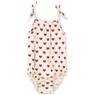 Konges Sløjd Body Bretelles Cœurs Coton Bio Ecru 6 mois - Publicité Konges Sløjd Body Bretelles Cœurs Coton Bio Ecru 6 mois - Publicité