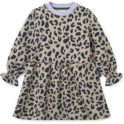 Liewood Robe Sweat Lia Léopard Coton Bio Beige 3/4 ans - Publicité Liewood Robe Sweat Lia Léopard Coton Bio Beige 3/4 ans - Publicité