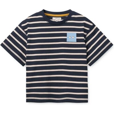 Liewood T-shirt Tyler Rayé Coton Bio Bleu marine 18/24 mois - Publicité Liewood T-shirt Tyler Rayé Coton Bio Bleu marine 18/24 mois - Publicité