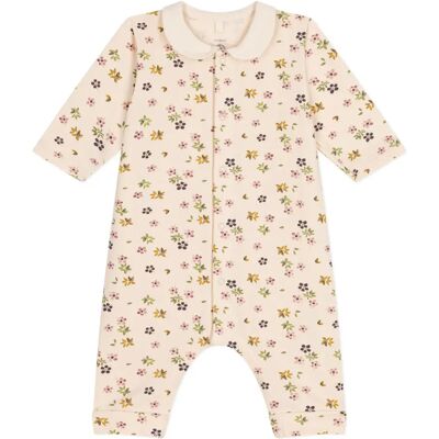 Petit Bateau Combinaison Molleton Fleurs Beige 12 mois - Publicité Petit Bateau Combinaison Molleton Fleurs Beige 12 mois - Publicité