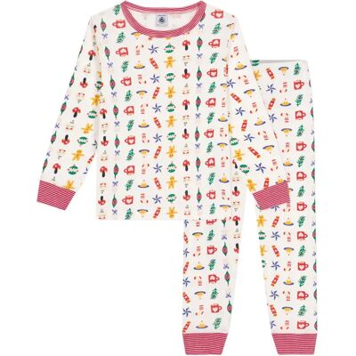 Petit Bateau Ensemble Pyjama Noël Blanc 3 ans - Publicité Petit Bateau Ensemble Pyjama Noël Blanc 3 ans - Publicité