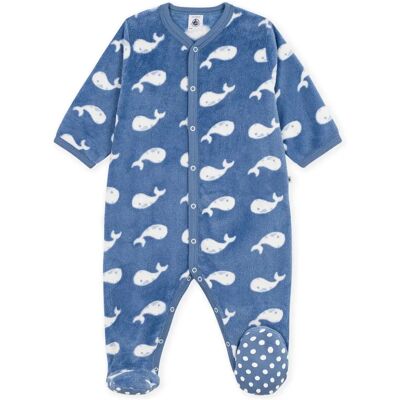 Petit Bateau Surpyjama Baleines Polaire Bleu 6 mois - Publicité Petit Bateau Surpyjama Baleines Polaire Bleu 6 mois - Publicité