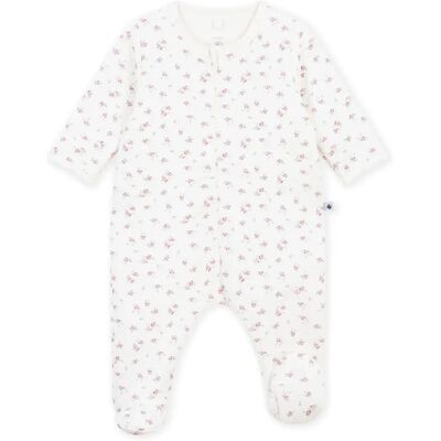 Petit Bateau Pyjama Dors Bien Fleuri Tubique Coton Bio Blanc 1 mois - Publicité Petit Bateau Pyjama Dors Bien Fleuri Tubique Coton Bio Blanc 1 mois - Publicité