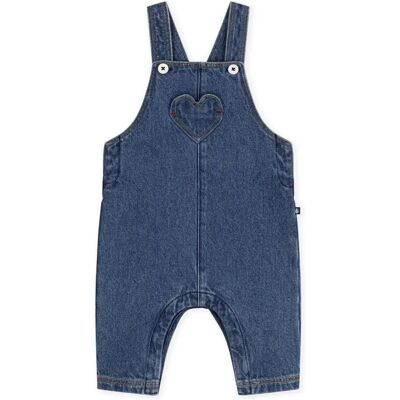 Petit Bateau Salopette Cœur Denim Coton Bio Bleu 6 mois - Publicité Petit Bateau Salopette Cœur Denim Coton Bio Bleu 6 mois - Publicité