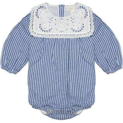 Louise Misha Barboteuse Ilaria Vichy Bleu 9 mois - Publicité Louise Misha Barboteuse Ilaria Vichy Bleu 9 mois - Publicité