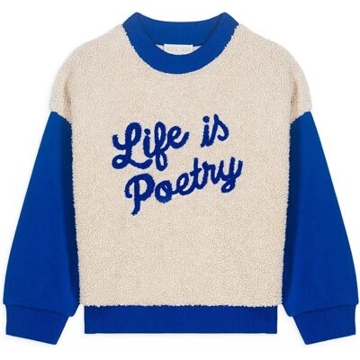 Louise Misha Sweat Saam Life is Poetry Bleu 2 ans - Publicité Louise Misha Sweat Saam Life is Poetry Bleu 2 ans - Publicité