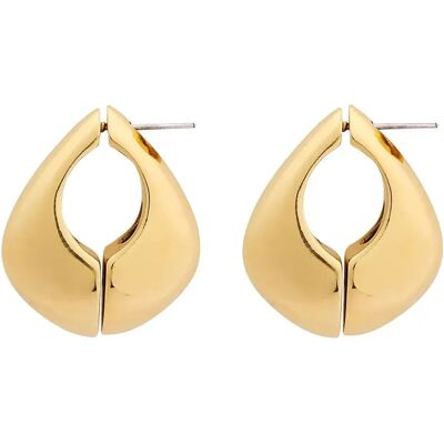 Soeur Boucles d'Oreilles Demi Lune Large Doré taille unique - Publicité Soeur Boucles d'Oreilles Demi Lune Large Doré taille unique - Publicité