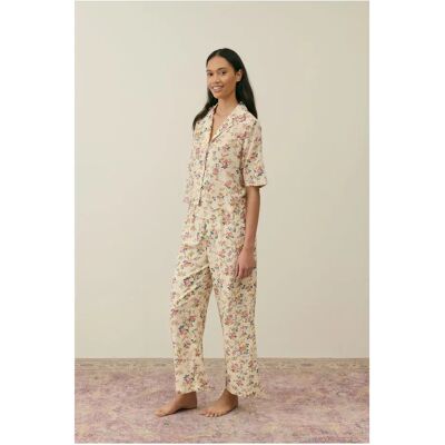Louise Misha Pyjama Louka Coton Bio - Collection Femme Crème L - Publicité Louise Misha Pyjama Louka Coton Bio - Collection Femme Crème L - Publicité