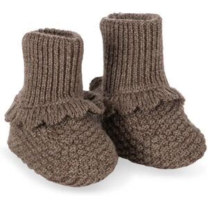 Konges Sløjd Chaussons Fruity Laine Mérinos Marron 0/3 mois - Publicité Konges Sløjd Chaussons Fruity Laine Mérinos Marron 0/3 mois - Publicité