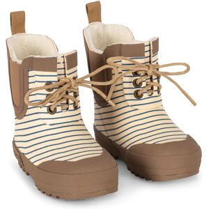 Konges Sløjd Bottes de Pluie Thermo Rayées Ecru 24 - Publicité Konges Sløjd Bottes de Pluie Thermo Rayées Ecru 24 - Publicité