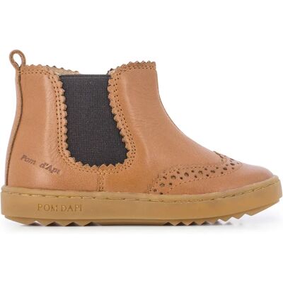 Pom d'Api Chelsea Boots Wouf Jod Zip Cognac 24 - Publicité Pom d'Api Chelsea Boots Wouf Jod Zip Cognac 24 - Publicité