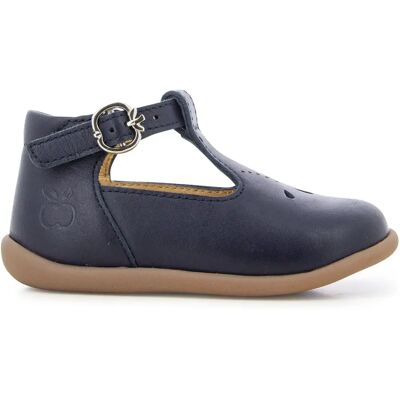 Pom d'Api Sandales Stand Up Salome Bucky Bleu marine 19 - Publicité Pom d'Api Sandales Stand Up Salome Bucky Bleu marine 19 - Publicité