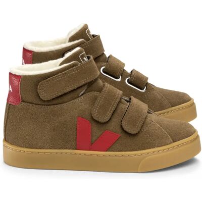 Veja Baskets Esplar Mid Scratchs Suede Fourrées Marron 24 - Publicité Veja Baskets Esplar Mid Scratchs Suede Fourrées Marron 24 - Publicité