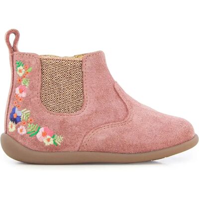 Pom d'Api Bottines Stand Up Jod Brodi Vieux Rose 20 - Publicité Pom d'Api Bottines Stand Up Jod Brodi Vieux Rose 20 - Publicité