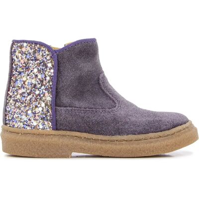 Pom d'Api Boots Zip Trix Back Violet 24 - Publicité Pom d'Api Boots Zip Trix Back Violet 24 - Publicité