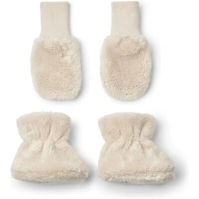 Liewood Lot Moufles et Chaussons Fernanda Ecru 3/6 mois - Publicité Liewood Lot Moufles et Chaussons Fernanda Ecru 3/6 mois - Publicité