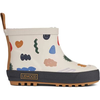 Liewood Bottes de Pluie Jesse Crème 25 - Publicité Liewood Bottes de Pluie Jesse Crème 25 - Publicité