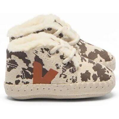 Veja Chaussons Fourrés Vache Marron 0/6 mois - Publicité Veja Chaussons Fourrés Vache Marron 0/6 mois - Publicité