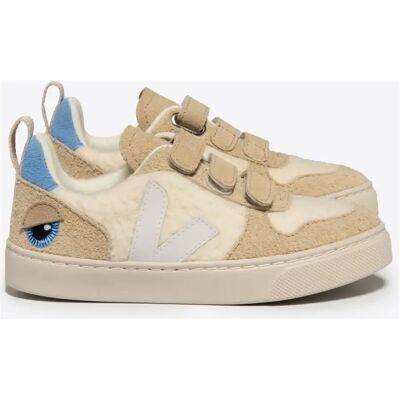 Veja Baskets Scratchs Small V-10 Veja X Big Stuffed Crème 22 - Publicité Veja Baskets Scratchs Small V-10 Veja X Big Stuffed Crème 22 - Publicité