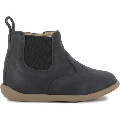Pom d'Api Bottines Stand Up Jod Nubuck Bleu marine 20 - Publicité Pom d'Api Bottines Stand Up Jod Nubuck Bleu marine 20 - Publicité