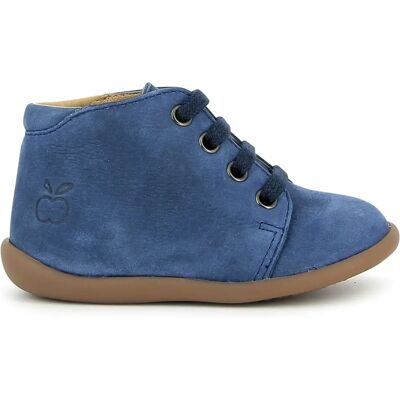 Pom d'Api Botillons Stand Up Nubuck Bleu jean 20 - Publicité Pom d'Api Botillons Stand Up Nubuck Bleu jean 20 - Publicité