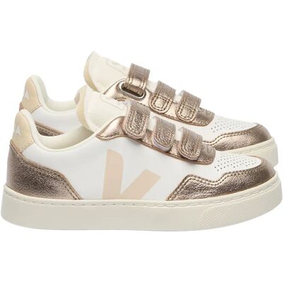 Veja Baskets Scratchs V-90 Cuir O.T. Bronze 22 - Publicité Veja Baskets Scratchs V-90 Cuir O.T. Bronze 22 - Publicité