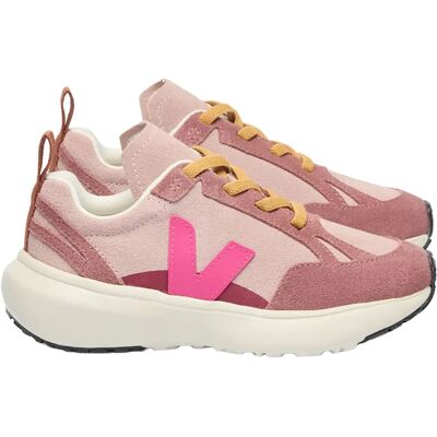 Veja Baskets Lacets Elastiqués Canary Light Suede Rose 23 - Publicité Veja Baskets Lacets Elastiqués Canary Light Suede Rose 23 - Publicité