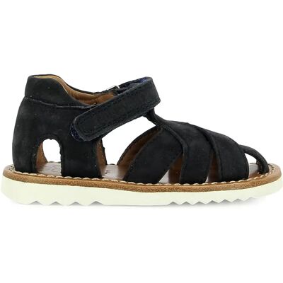 Pom d'Api Sandales Waff Cross Nubuck Bleu marine 24 - Publicité Pom d'Api Sandales Waff Cross Nubuck Bleu marine 24 - Publicité