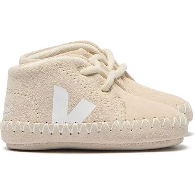 Veja Baskets Lacets Elastiqués Veja x Bonpoint Baby Suede Sable 17,5 - Publicité Veja Baskets Lacets Elastiqués Veja x Bonpoint Baby Suede Sable 17,5 - Publicité
