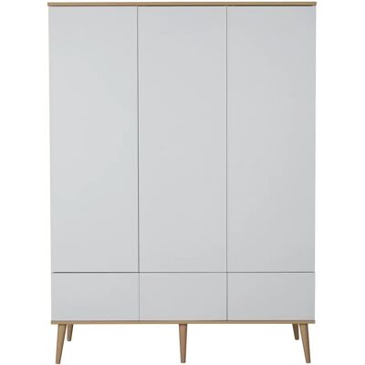 Armoire Quax Flow XL Blanc et Chêne - Design Minimaliste - Publicité Armoire Quax Flow XL Blanc et Chêne - Design Minimaliste - Publicité