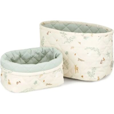Cam Cam Paniers de rangement Woodland - Set de 2 Ecru taille unique - Publicité Cam Cam Paniers de rangement Woodland - Set de 2 Ecru taille unique - Publicité